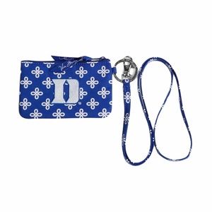 Vera Bradley Duke University Zip ID Lanyard, Blue